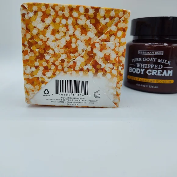 Beekman 1802 Pure Goat Milk Whipped Body Cream 🐝 Honey & Orange Blossom 8oz NIB - Picture 3 of 4